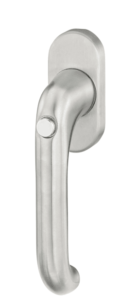 Dieckmann Fenstergriff Janus Druckknopf Edelstahl matt Vierkant 7x35 nicht sperrbar