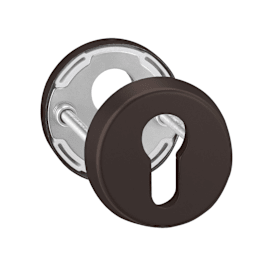 edi Schutzrosetten-Satz 6633,rund,12mm,ES0/PZ,d.br. matt beschicht.,TS65-68