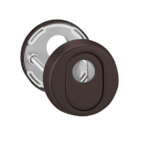 edi Schutzrosetten-Satz 7256,rund,15mm,ES0,ZA/PZ,d.br. matt beschicht.,TS64-68