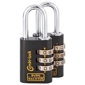 Burg-Wächter | Zahlenschlösser - Set | DUO 88 30 Black SB