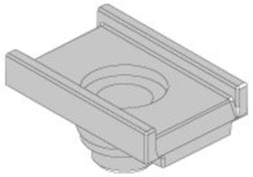 effeff Gleitstein mit Schraube G193/G195 ( neue Ausführung ) DCSP-5-------