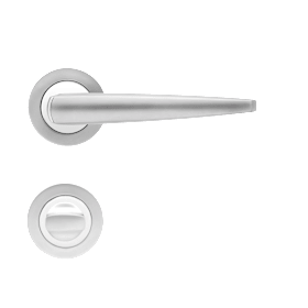 WC-DRÜCKERGRT. DENVER R230BAD CHROM/CHROMMATT M. 3.TLG.ROS. R230BAD56