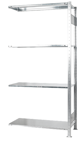 Schulte Fachbodenregal-Anbaufeld 2000 x 400 x 1000 mm, Tiefe 600 mm