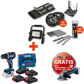 Bosch 18V Basisset GSR 18V-90 C mit umfangreichem STROXX Zubehör