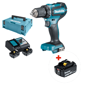 Makita Akku-Bohrschrauber SET DDF485RTJM2