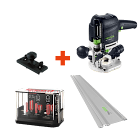 FESTOOL Oberfräsen-Set OF 1010 REBQ-PLUS inkl. Führungsschiene und Fräsersatz