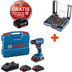 BOSCH Akku-Bohrschrauber Set GSR