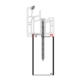 blaugelb Adapterprofil PVC/TK 55x180x4000, ALUPLAST-70 ALUPLAST-70, ENERGETO, IDEAL, 4000, 5000