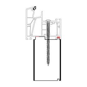 blaugelb Adapterprofil PVC/TK 74x160x3000, ALUPLAST-85 ALUPLAST-85, ENERGETO, IDEAL, 7000, 8000