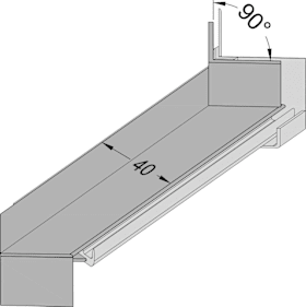 GUTMANN Außeneckverbinder VFG 250 AE,70mm, 90°,verkehrsweiß,glänz.