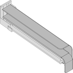 GUTMANN Fensterbankabschluss BF 2506-Z,Klinker,Ausl. 225mm,DR,anthr. ma