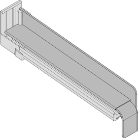 GUTMANN Fensterbankabschluss BF 2504-Z,Klinker,Ausl. 180mm,DR,verkehrsw. glänz.