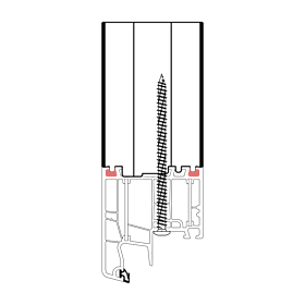 blaugelb Rahmenverbreiterung PVC/TK 70x50x1500 30DB, ALUPLAST ALUPLAST-70, ENERGETO, IDEAL, 4000, 5000