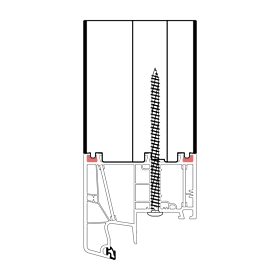 blaugelb Rahmenverbreiterung PVC/TK ALUPLAST 85X50X2500 30DB IDEAL 7000,8000, ENERGETO 8000 BAUT.T/85