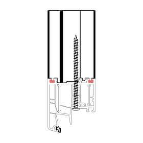 blaugelb Rahmenverbreiterung PVC/TK 70x50x3000 36DB, ALUPLAST ALUPLAST-70, ENERGETO, IDEAL, 4000, 5000