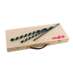 Mafell Bohrerkassette 320, 6 Stück Schlangenbohrer Lewis Ø 8, 10, 12, 14, 16, 18 mm