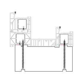 blaugelb Sockeldämmprofil EPS KF ALUPL.T/255 231X40X1200MM ALUPLAST KASTENFENSTER, BAUTIEFE T/255