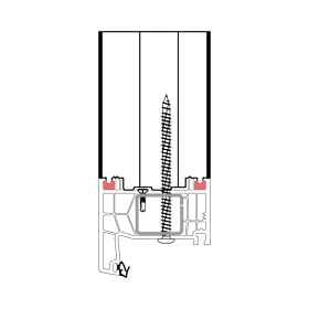 blaugelb Rahmenverbreiterung PVC/TK PROFINE 76x75x2500 30DB PROFINE 76, BAUTIEFE T/76