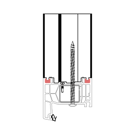 blaugelb Rahmenverbreiterung PVC/TK PROFINE 88x225x3000 36DB PROFINE 88, BAUTIEFE T/88