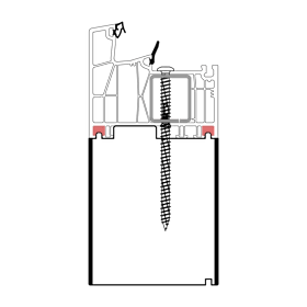 blaugelb Adapterprofil PVC/TK 88x280x3000, PROFINE-88 PROFINE-88