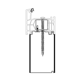 blaugelb Sockeldämmprofil PVC/TK PROFINE T/76 66x200x3000MM PROFINE 76,  Bautiefe T/76