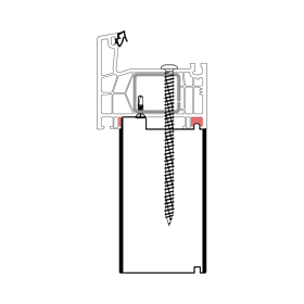 blaugelb Adapterprofil PVC/TK PROFINE T/76 60X150X4000MM PROFINE 76,  BAUTIEFE T/76