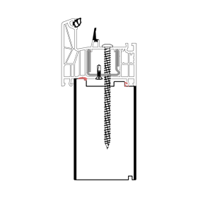 blaugelb Adapterprofil PVC/TK REHAU T/80 66x160x3000 REHAU SYNEGO, ARTEVO BAUTIEFE T/80