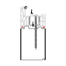 blaugelb Adapterprofil PVC/TK 80x30x3000, REHAU-80 RAHAU-80, SYNEGO, ARTEVO