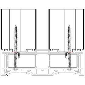 blaugelb Rahmenverbreiterung PVC/TK HS PROFINE 88X50X3000 30DB PROFINE 88, BAUTIEFE T/207