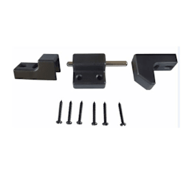 AUTOMATISCHER TÜRRIEGEL F. DOPPELTÜREN UMSTELLBAR, KF SCHWARZ ( 609012 )