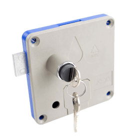 CLUB D MÜNZPFANDSCHLOß RS KF BLAU/GRAU FÜR 1€ MÜNZEN ( 609487 )