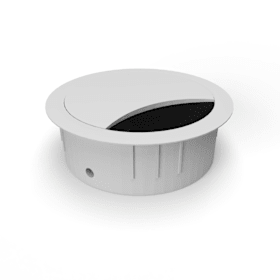 KABELDURCHLASS RUND D=60MM ZAMAK SILBER RAL 9006 MIT BÜRSTE 201 105705