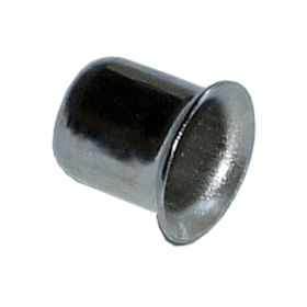 SCHLIEßBUCHSE F. GLASTÜRSCHOß MIT STIFT D=7MM VERNI.POL. ( 609401 )