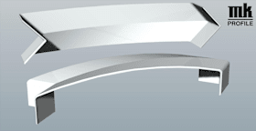 ECKVERB HL 150X45MM NUSSB 90° VE:10 ST FÄRB NUSSB RAL HEV 15048 R 8011