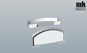 ENDKA-HL 90X40MM SCHWARZ VE:20 ST FÄRB SCHW RAL HK 9041 R 9005