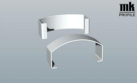 VERB-HL 90X40MM BASGRAU VE:10 ST FÄRB BASGRAU RAL HV 9042 R 7012