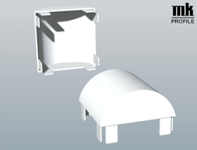 ZA-PFO 100MM ABGERDT BASGRAU VE:20 ST FÄRB BASGRAU RAL ZK 142 R 7012