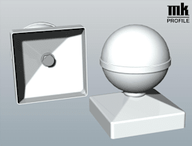 KUGEL ZA-PFO 100MM PYR SILGRAU FÄRB SILGRAU RAL ZK 148 R 7001