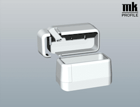 ZAUNRIEGEL 80X35MM MGRÜ RU-PFO VE:50 ST FÄRB MGRÜ RAL 6005 ZR 124 R 6009