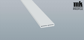 KAMMERPROFIL 40X7 SK 6M FOL O.NASE 436 1006 METBRUSH ANTH.GRAU