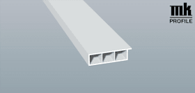 KAMMERPROFIL 60X15 SK 6M FOL +NASE PX 7905 CREMEWEIß