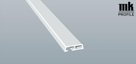 VERKLEIDUNGSPROFIL 35X10 6,5M FOL KLIPS 456 5058 PAPYRUSWEIß