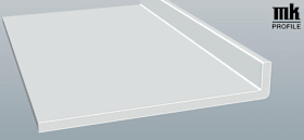 SCHAUMWINKELPROFIL 235X40X10 6M FOL SCHAUM PX 5205 WEIß