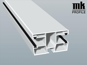DOPPEL-ROLLLADENFÜHR 77X47 6M FOL 470 6066 MATTEX FENSTERGRAU