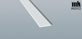 FLACHPROFIL 40X3 WL SK 6M FOL WEIß 470 1032 MATTEX SHINE WHITE ALU