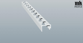 FÜLLPROFIL BLENDRAHMEN 6M FOL GESTANZT 12M PAAR 500405-167 MON.BLAU