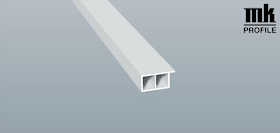 KAMMERPROFIL 30X15 6M FOL +NASE 446 6062 JET BLACK MATT