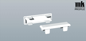 ZAUNKAPPE ZAUNLATTE 85 FLACH FOL 2.0057.004 DESERT OAK