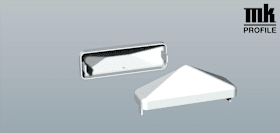 ZAUNKAPPE ZAUNLATTE 85 FOL PYRAMIDE 70 1605-167 ANTH.GRAU