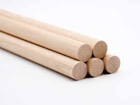Facett Buchenrundstab glatt